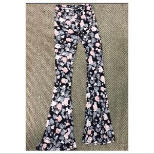 Aeropostale Floral bell bottoms